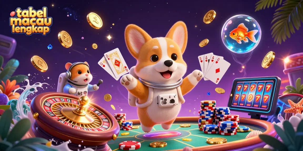 Engage in thrilling gameplay with our tabel macau lengkap, witnessing a vibrant casino scene.