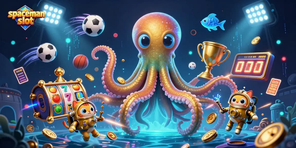 Play the spaceman slot with thrilling jackpots and interactive elements in this dynamic casino scene.