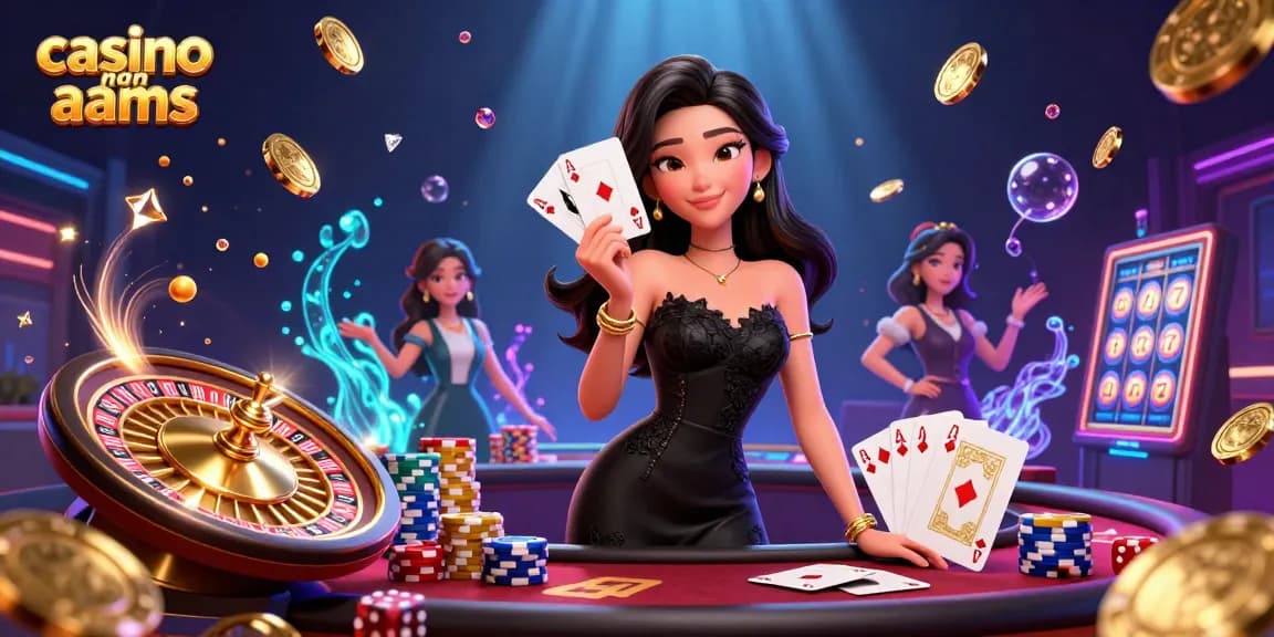 Scopri il brivido dei casinò non AAMS con eleganti immagini di gioco che presentano un sorprendente giocatore di carte.