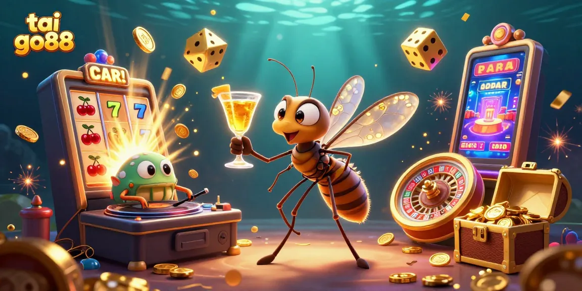 Engage with tai go88's dynamic casino scene featuring immersive 3D characters and elements.
