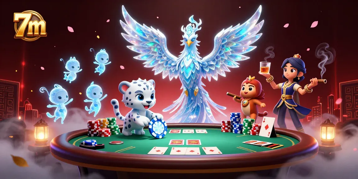 Experience thrilling 7m action with glowing ice creatures, poker chips, and emerald-clad tables.