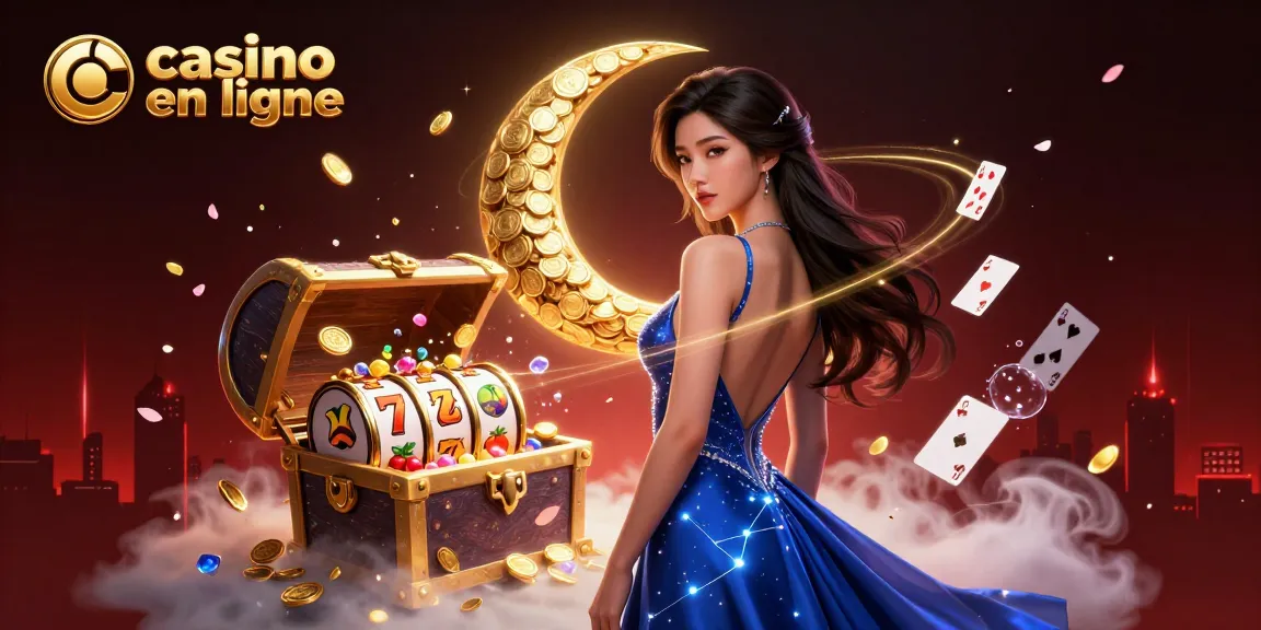 Découvrez le monde vibrant du casino en ligne avec cette captivante illustration en 3D.