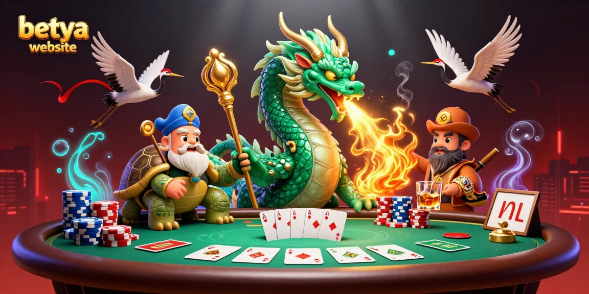 Experience thrilling action at the betya website with a vibrant casino scene featuring a jade dragon.