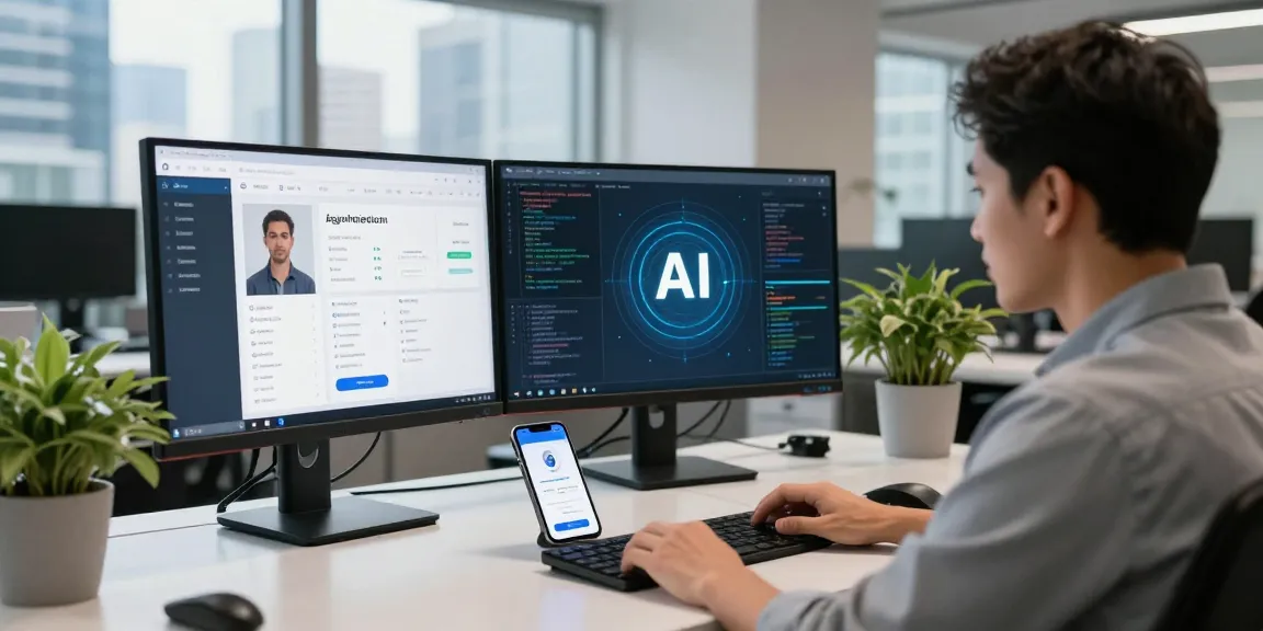 Age verification system in action at a modern office, highlighting AI analytics and user interface.