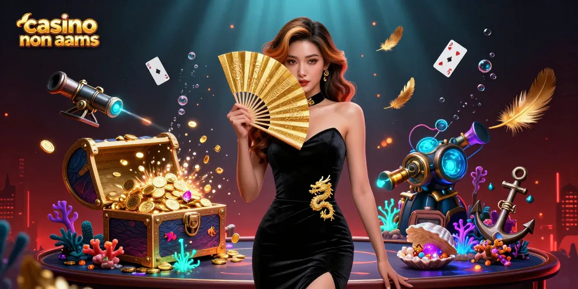 Scopri il brivido dei casino non AAMS con un'affascinante illustrazione 3D che mostra elementi di gioco straordinari.