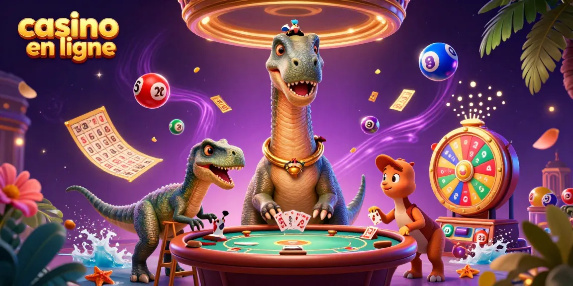 Jouer et gagner au casino en ligne avec des machines à sous et des jeux de cartes animés.