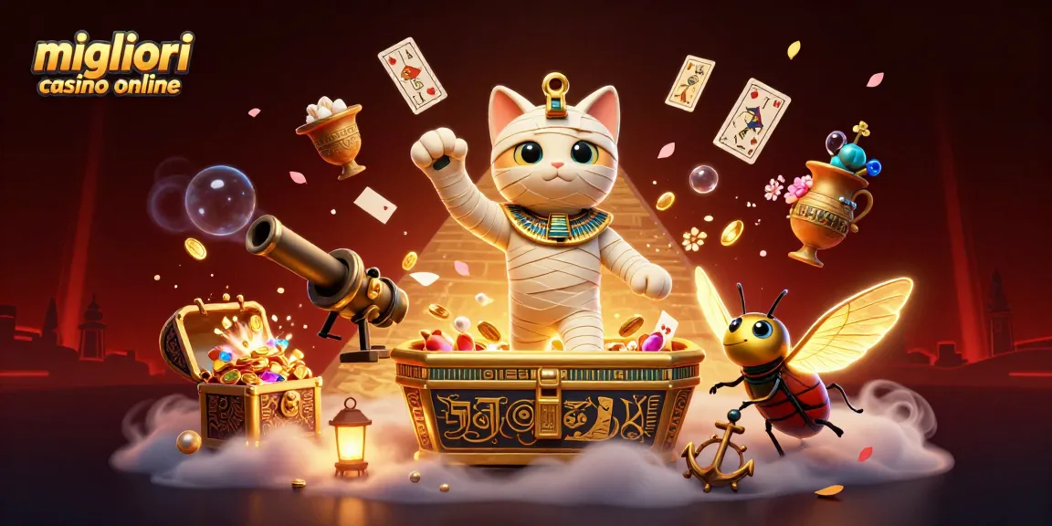 Scopri i migliori casino online mentre l'immortale mummia egizia gioca tra luminarie dorate e giochi affascinanti.