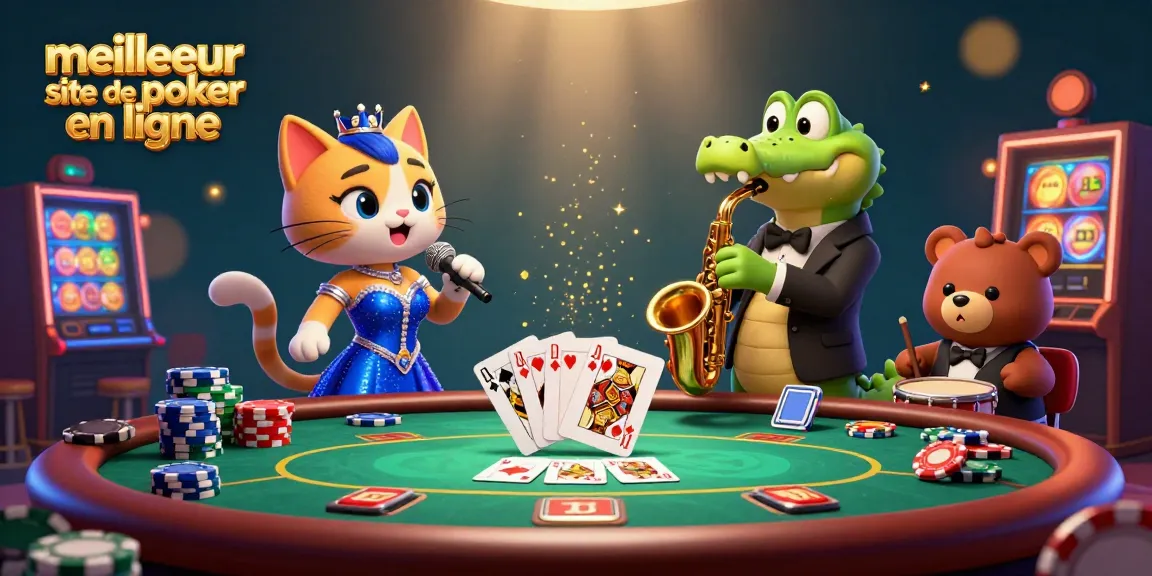 Découvrez le meilleur site de poker en ligne avec une ambiance de jeu captivante et des personnages animés.