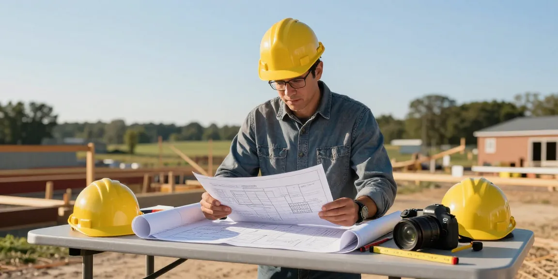 Structural integrity assessment in Missouri with a licensed engineer reviewing blueprints and site details.