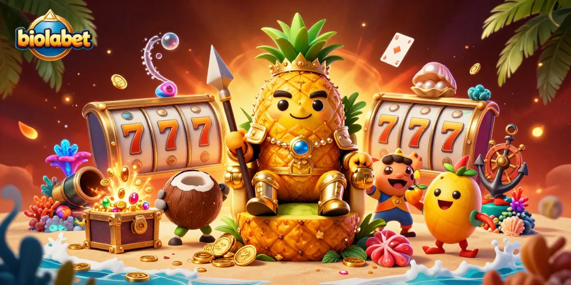 Menyenangkan permainan slot online di biolabet dengan simbol buah dan gaya grafis yang menawan.