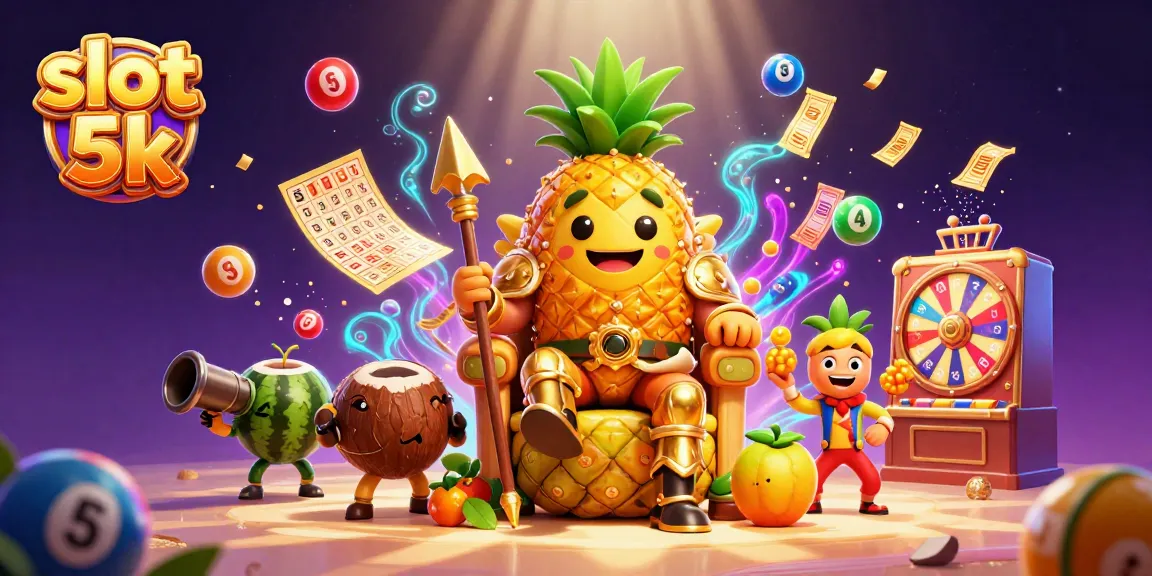 Engage with slot 5k action in a vibrant casino scene filled with luck and excitement!