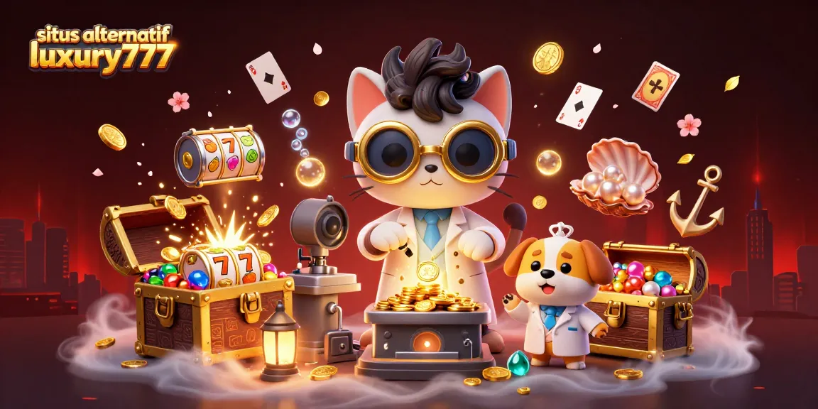 Spin to win with situs alternatif luxury777's exciting games in a vibrant casino scene.