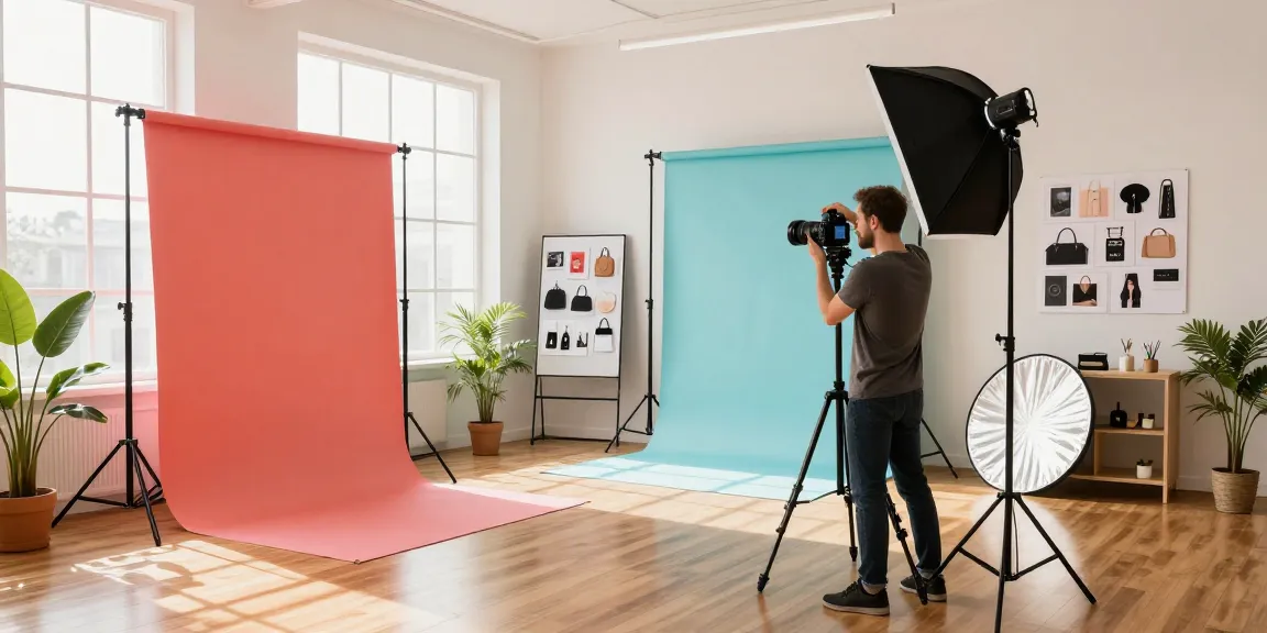 Fotografia di Prodotti in uno studio professionale con illuminazione per accessori moda.