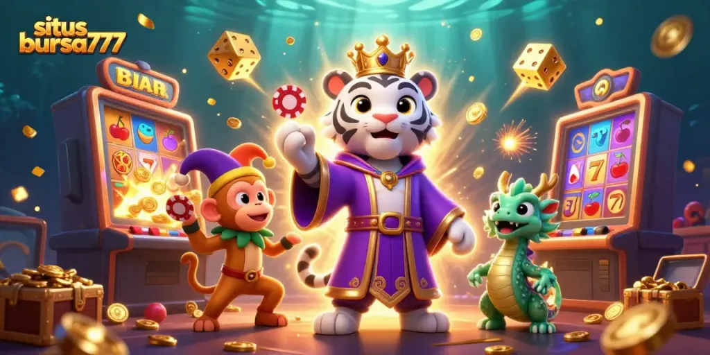 Menggandakan keseruan di situs bursa777 dengan jackpot slot dan karakter menggemaskan.