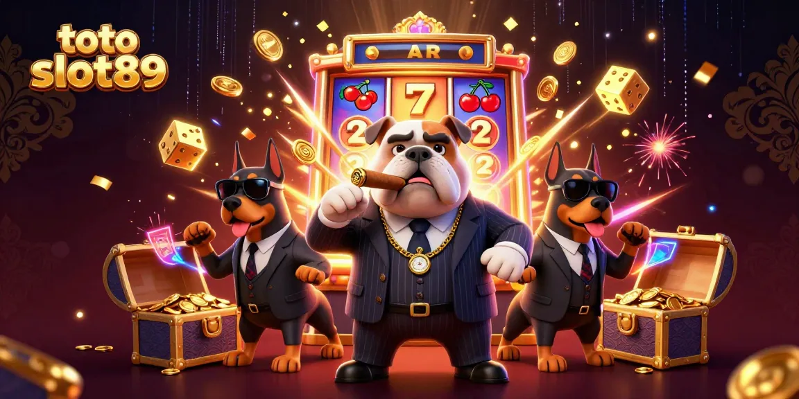 Experience the excitement of toto slot89 with a dynamic casino scene filled with vibrant characters and jackpot wins.