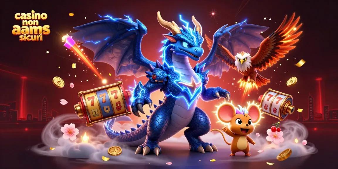 Scopri l'emozione dei casino non aams sicuri con stupende illustrazioni 3D di draghi e giochi.