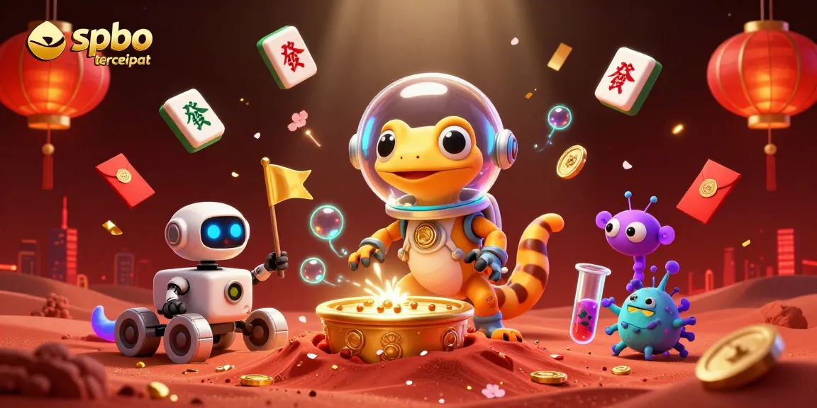 Experience spbo tercepat with a Martian gecko and alien bacteria at a golden casino!
