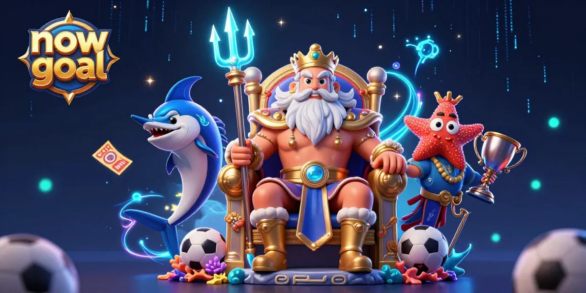 Experience thrilling sports betting with now goal featuring Neptune amidst dynamic gaming elements.