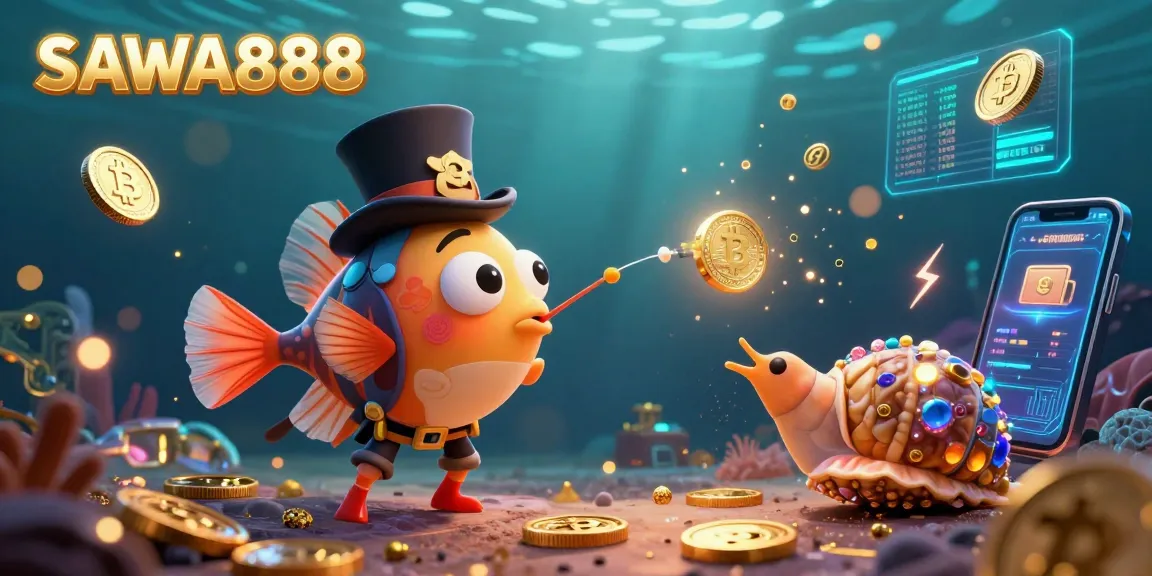 Engage with SAWA888 by playing exciting games amidst vibrant underwater treasures!
