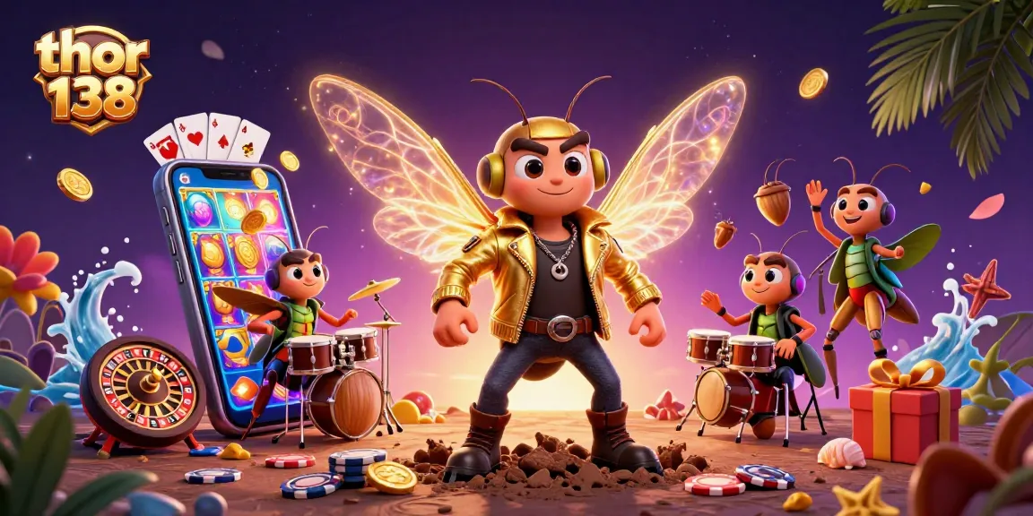 thor 138 memicu jackpot dengan interaksi antara cicada rock star dan simbol slot yang berkilauan