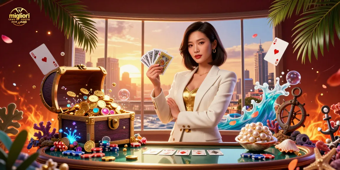 Le migliori casino non AAMS mostrano straordinarie immagini di una potente donna d'affari asiatica in un vivace ambiente di casinò.