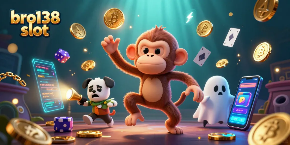 Engage with bro138 slot through a whimsical ghost-hunting adventure in a vibrant casino.