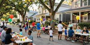 David Vepraskas Atlanta community event with families celebrating together, showcasing local culture.